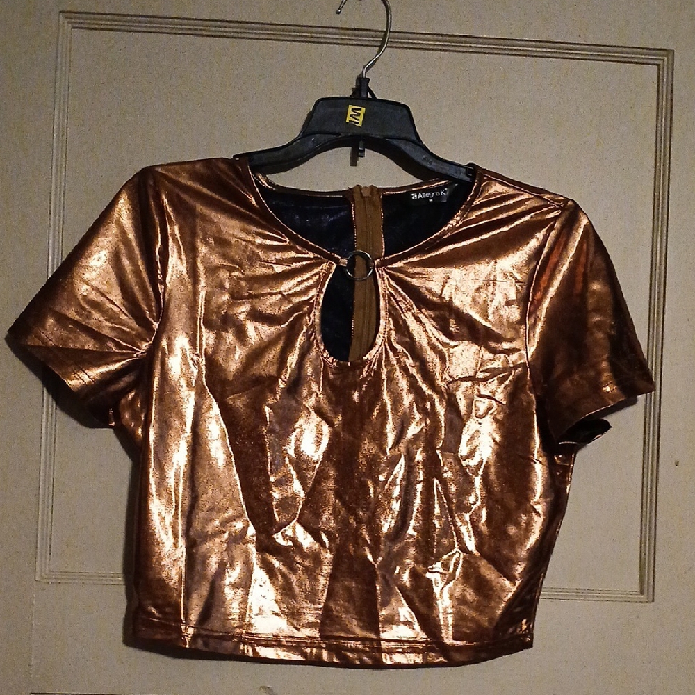 Metallic Bronze Top